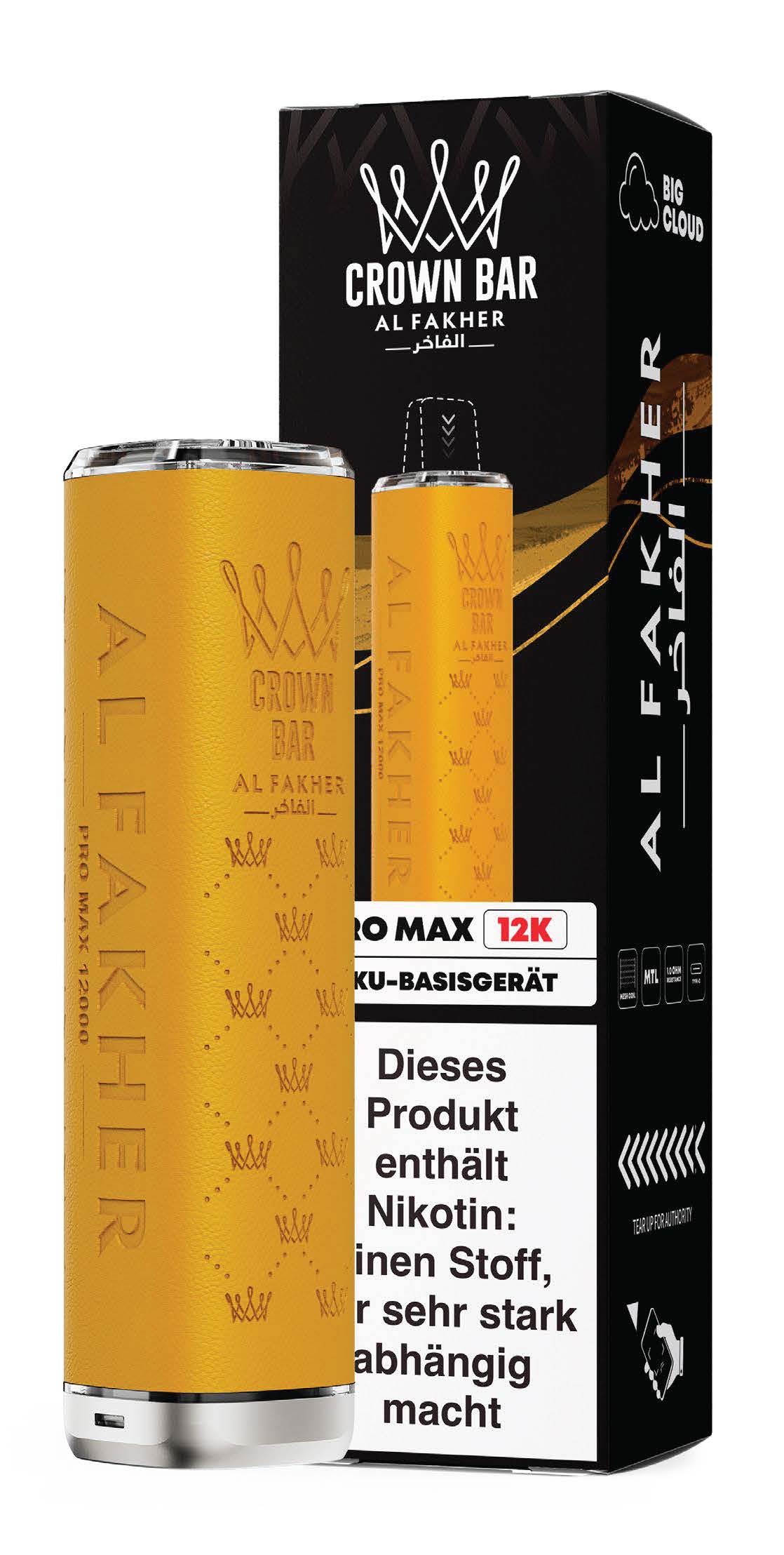 Al Fakher Crown Bar 12K Vape Akku