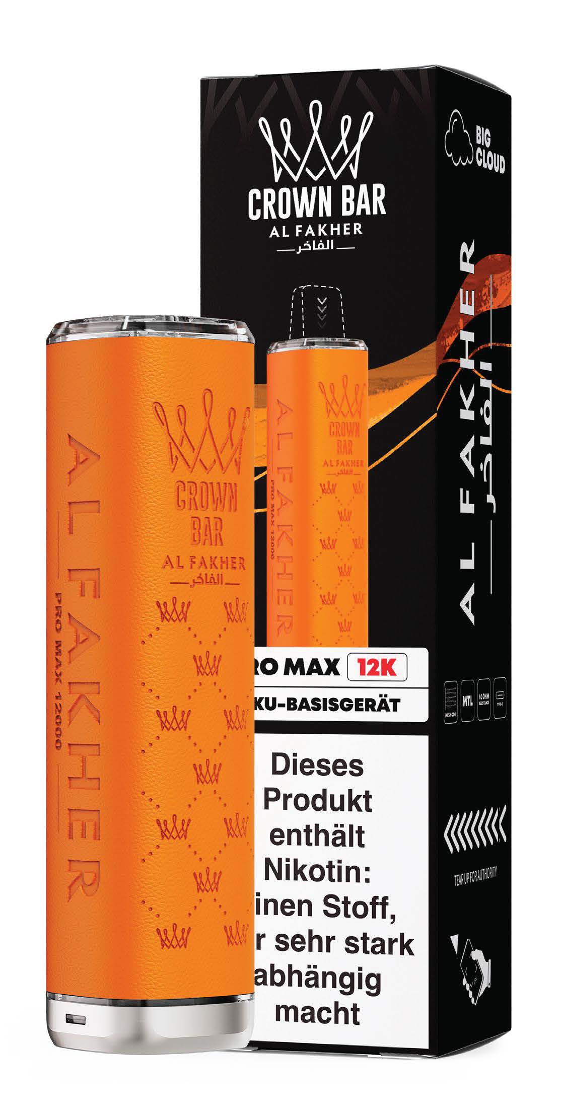 Al Fakher Crown Bar 12K Vape Akku