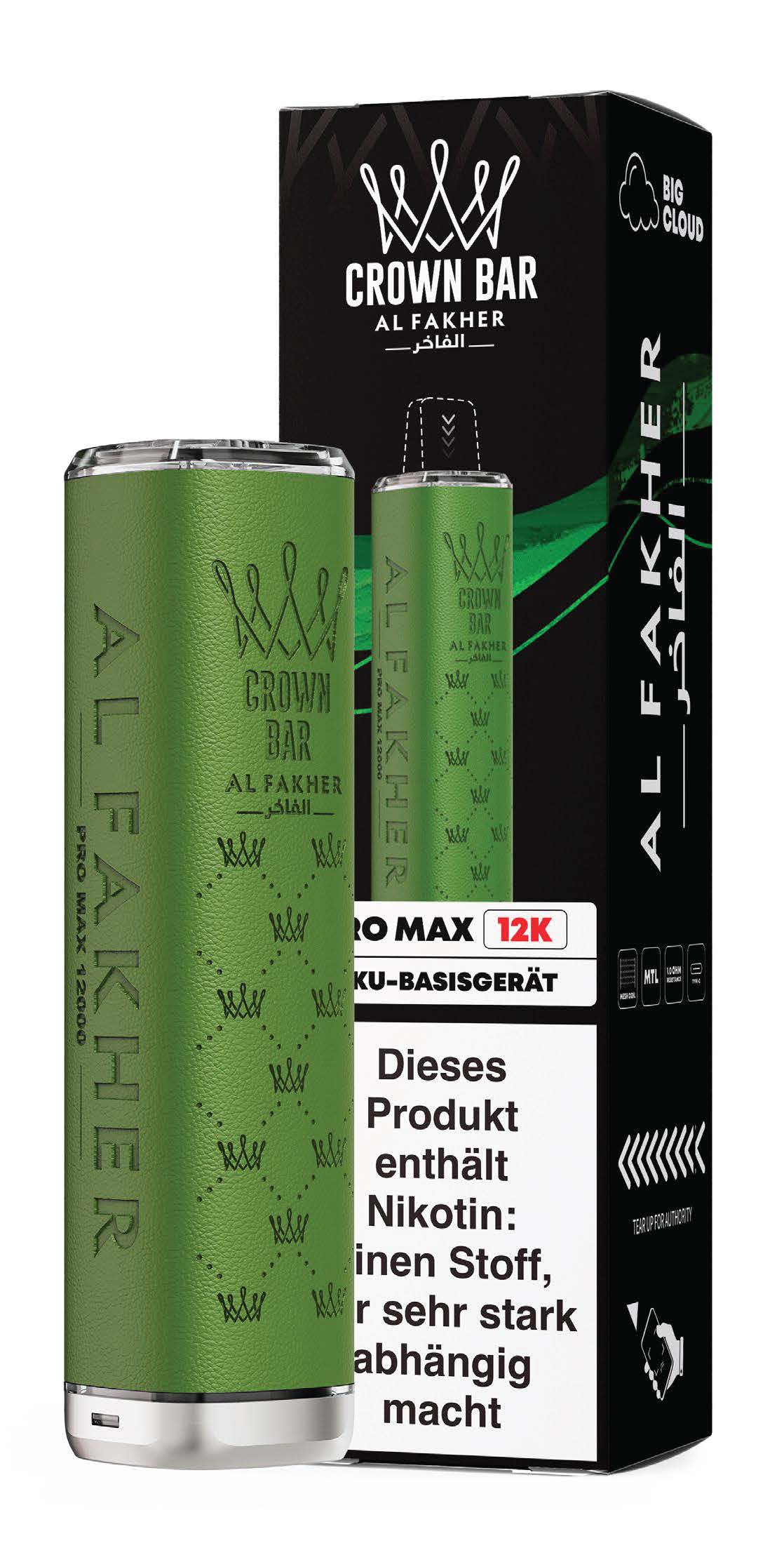 Al Fakher Crown Bar 12K Vape Akku