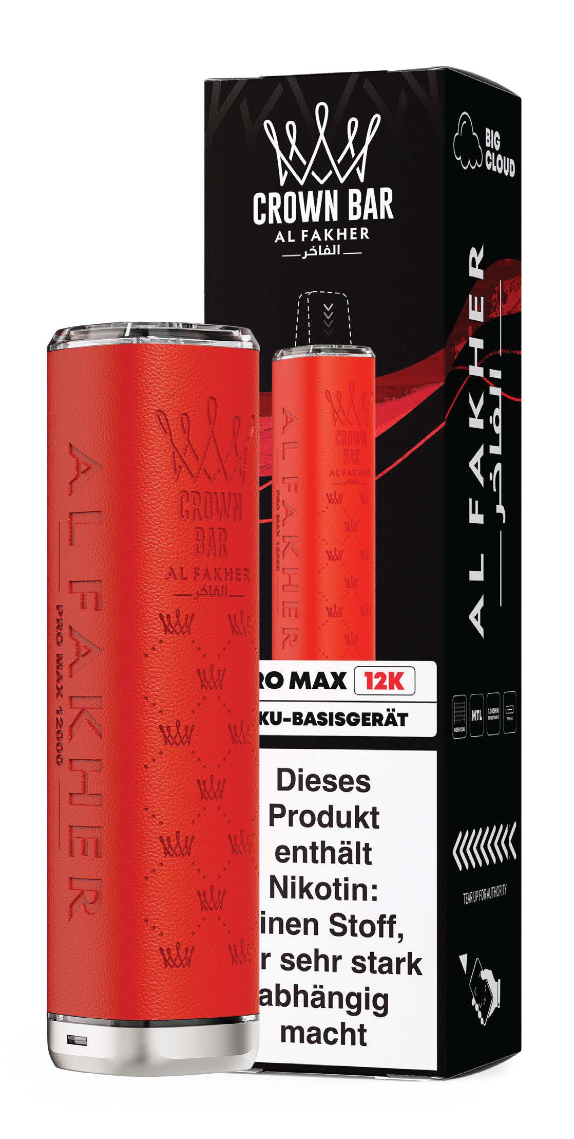 Al Fakher Crown Bar 12K Vape Akku