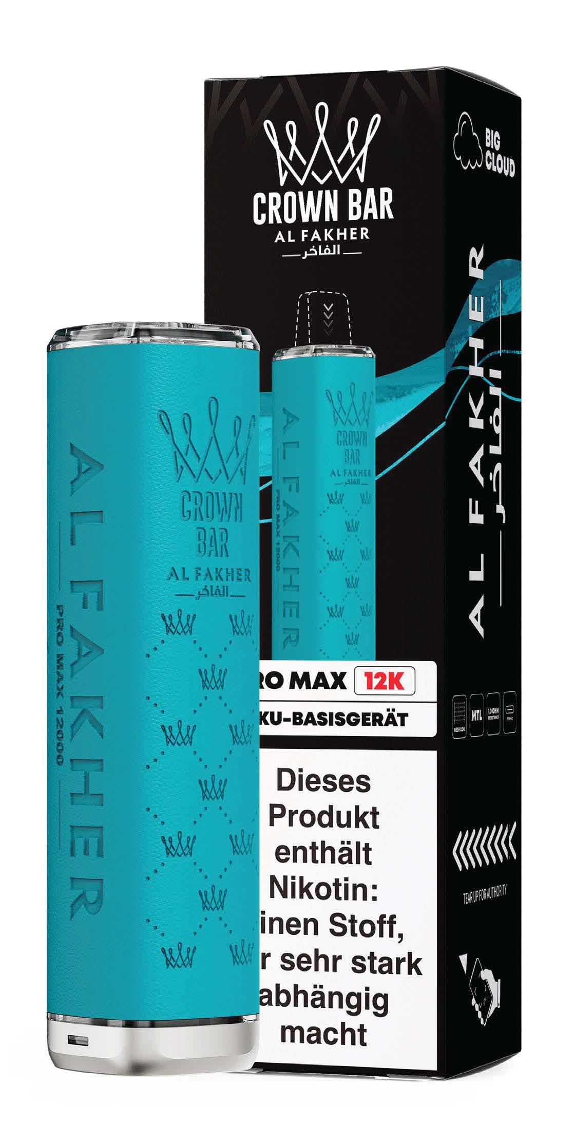 Al Fakher Crown Bar 12K Vape Akku