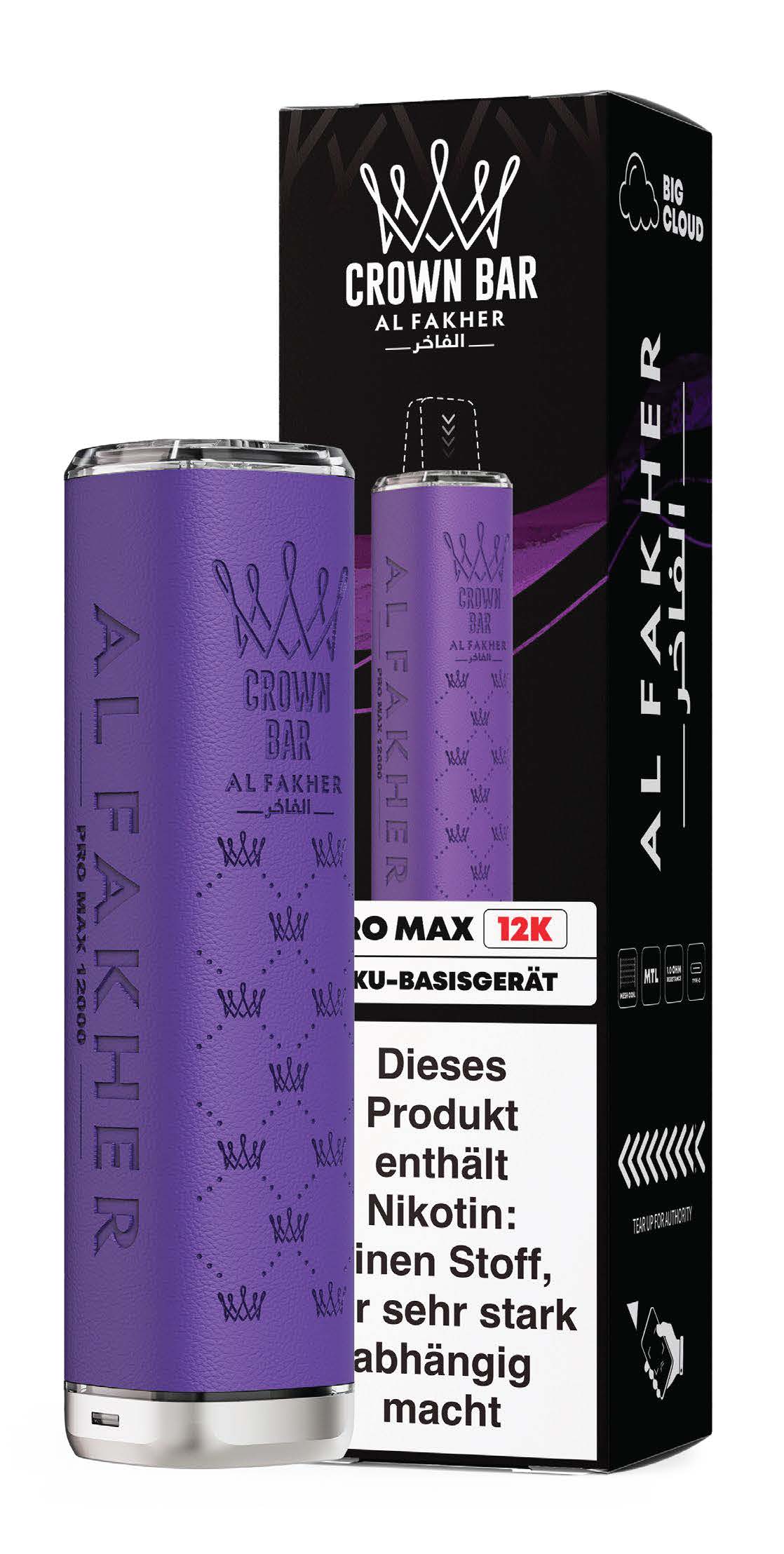 Al Fakher Crown Bar 12K Vape Akku