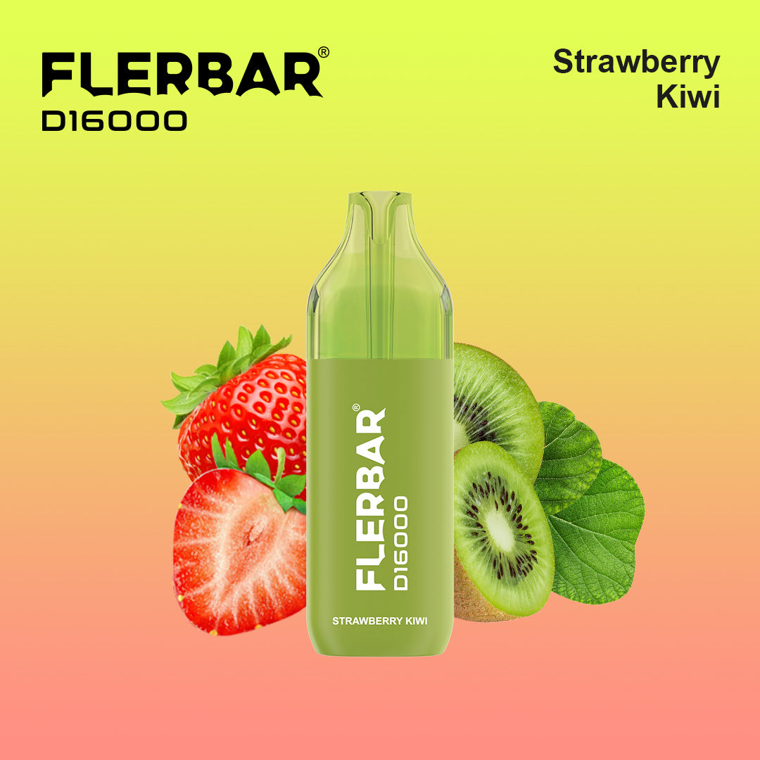Flerbar Vape D16000 Strawberry Kiwi kaufen bei Anoca.de