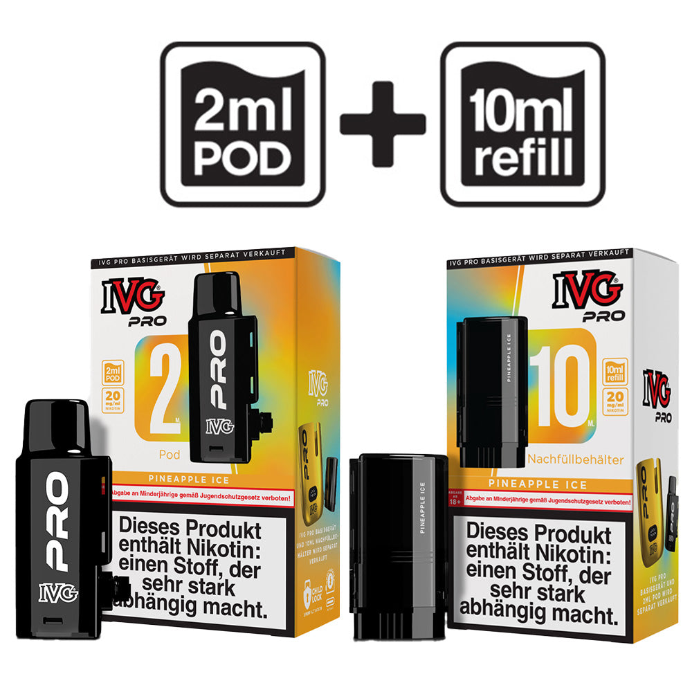 IVG PRO 12000 - 2ml Pod + 10ml Refil in Pineapple Ice kaufen bei Anoca.de