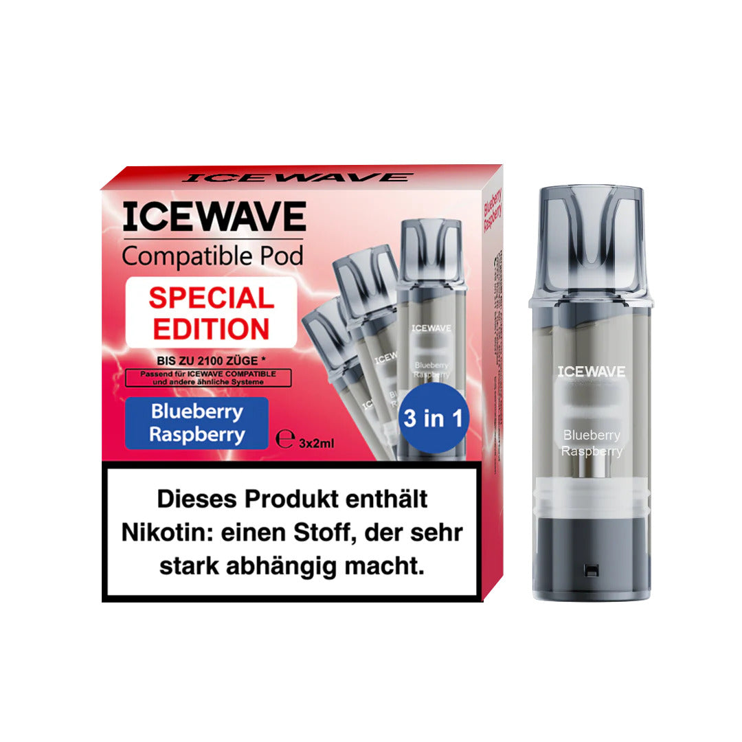 Icewave Pod 3er Pack Blueberry Raspberry kaufen bei Anoca.de