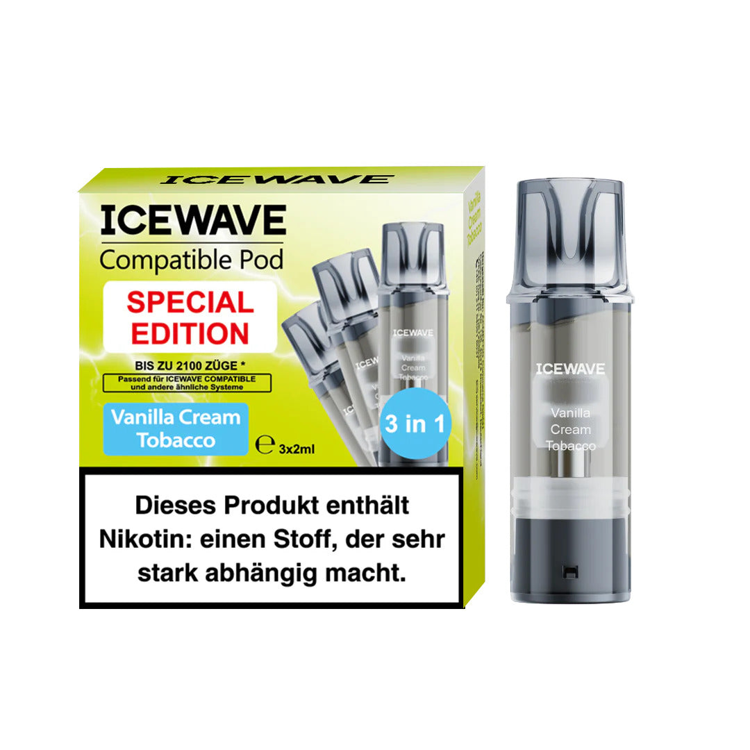 Icewave Pod 3er Pack Vanilla Cream Tobacco kaufen bei Anoca.de