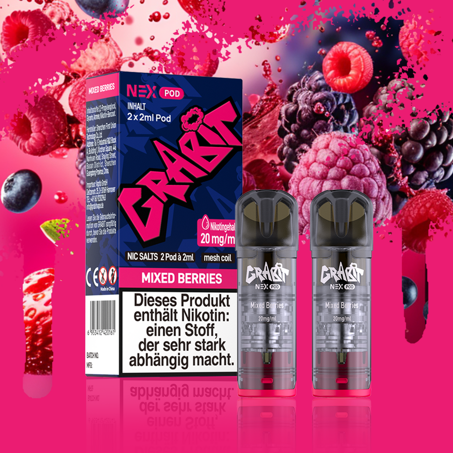 Grabit Nex Pods 20mg - Alle Sorten ELFA Kompatibel