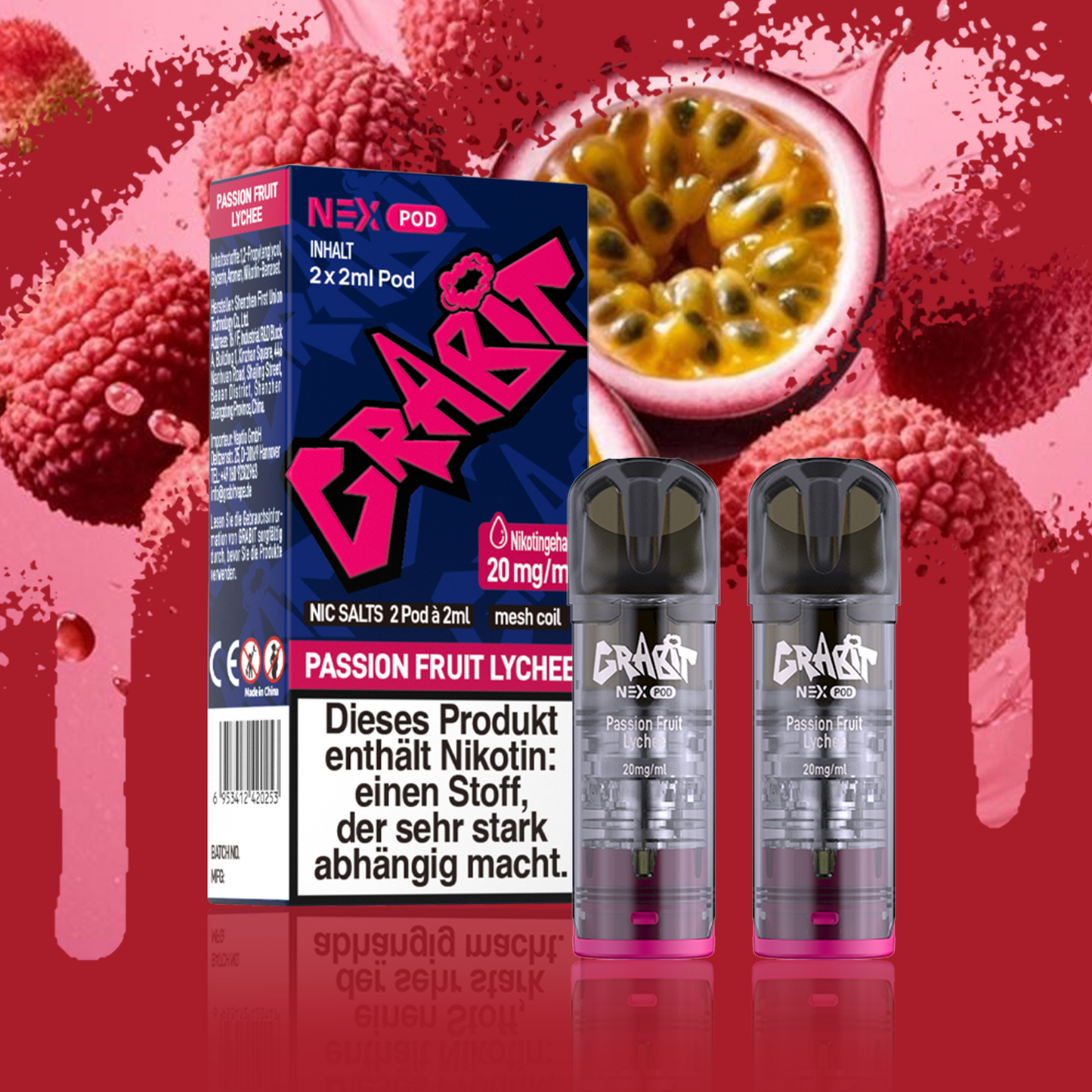 Grabit Nex Pods 20mg - Alle Sorten ELFA Kompatibel