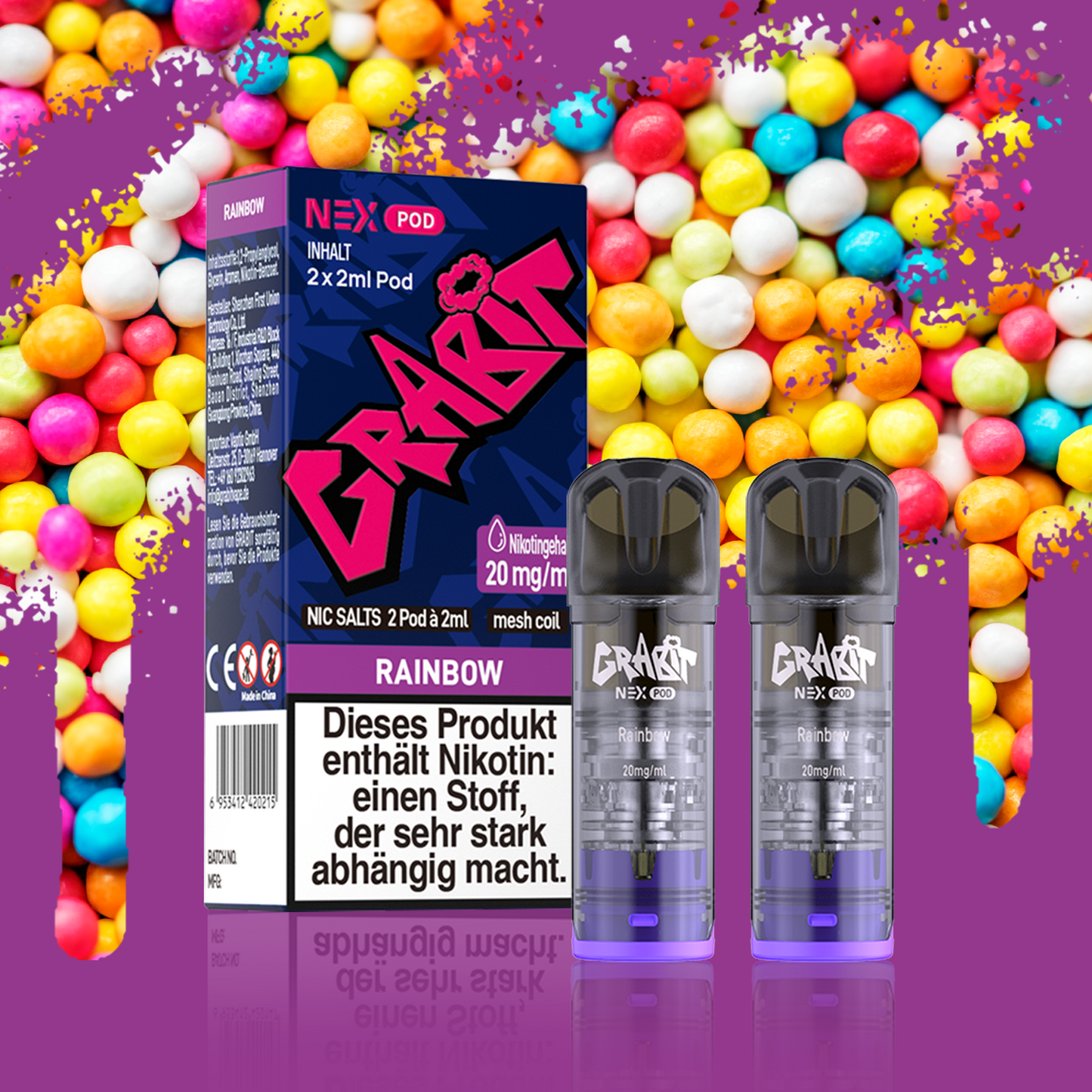 Grabit Nex Pods 20mg - Alle Sorten ELFA Kompatibel