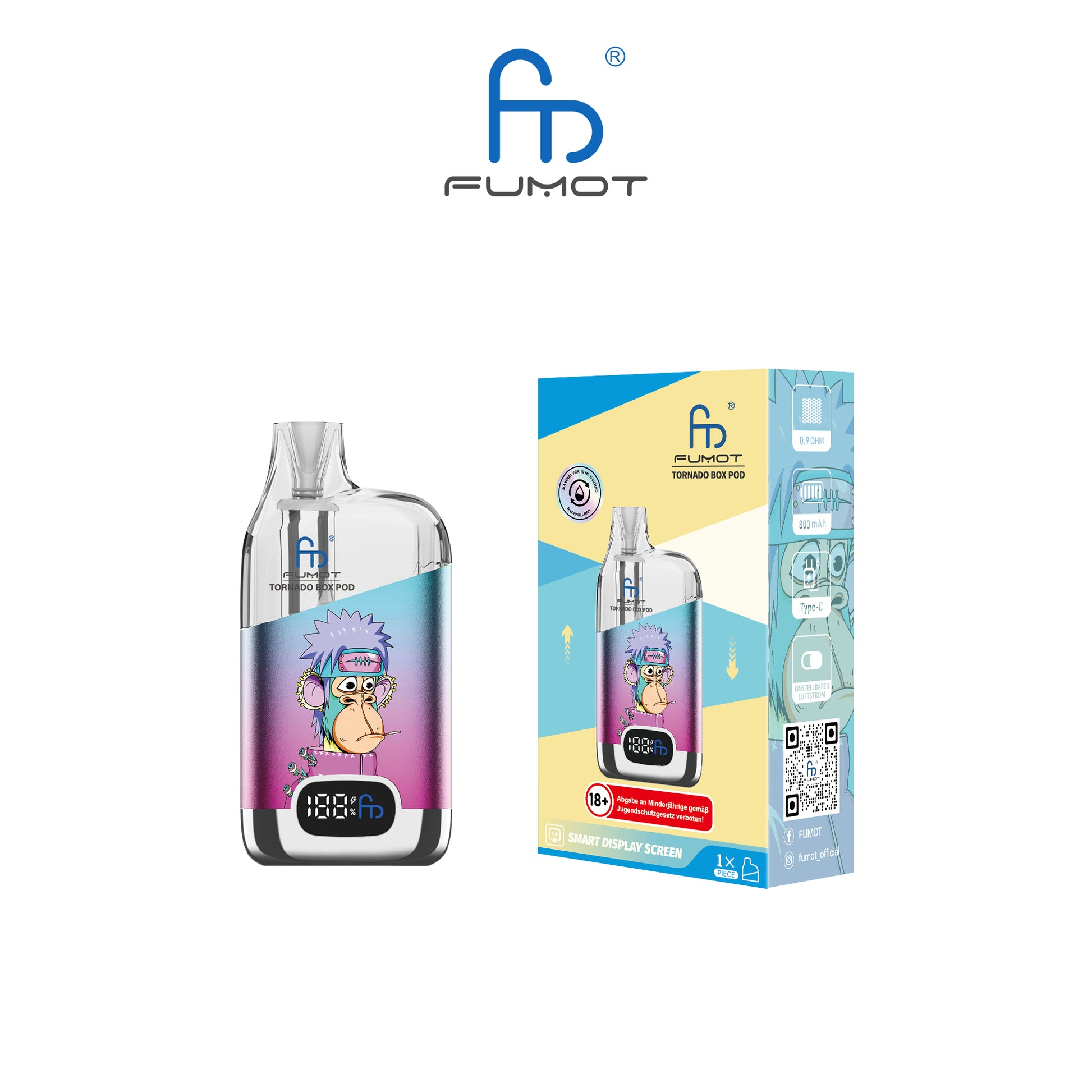 Randm Tornado Vape 12k Akkuträger Blue Purple kaufen bei Anoca.de