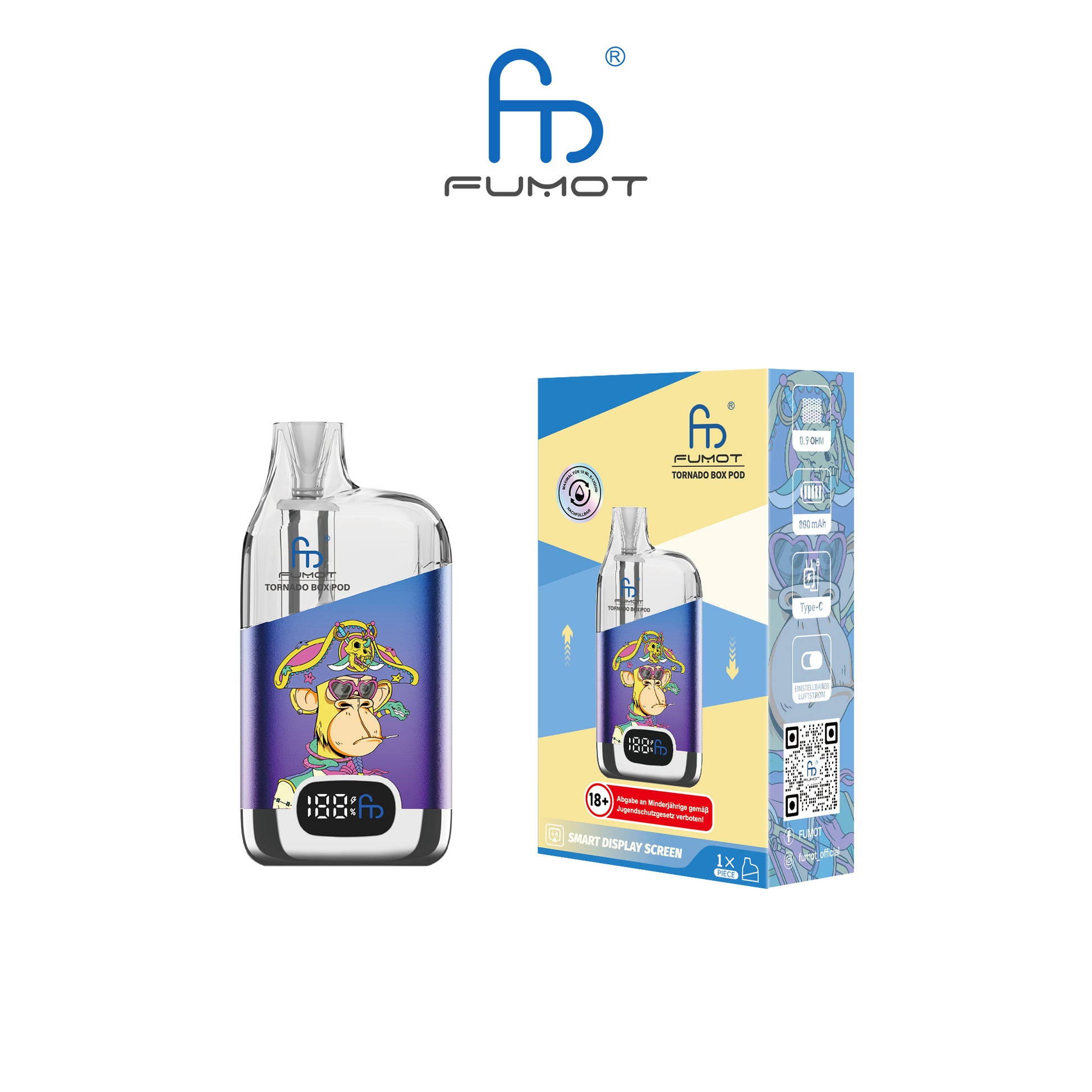 Randm Tornado Vape 12k Akkuträger Blue kaufen bei Anoca.de