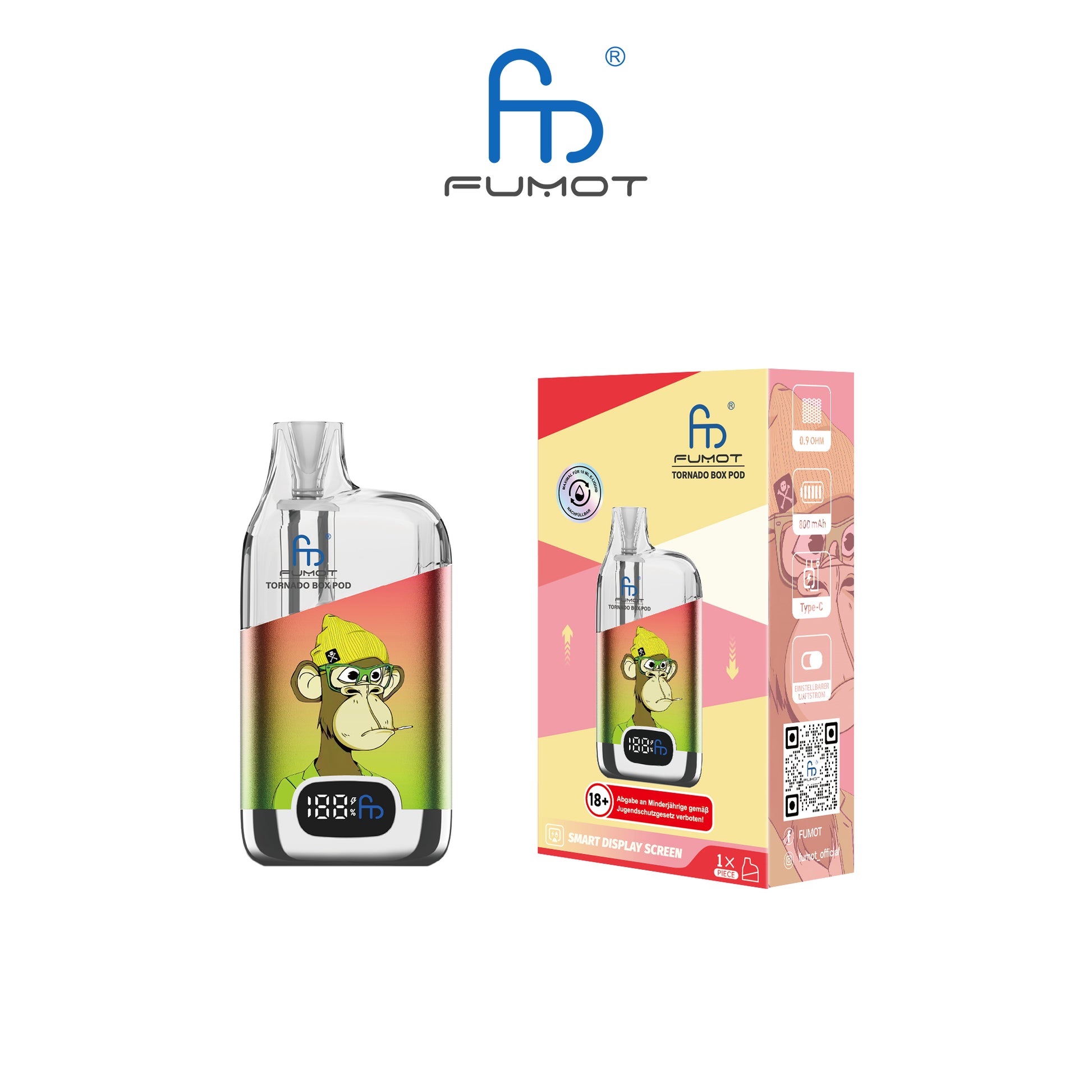 Randm Tornado Vape 12k Akkuträger Green Red kaufen bei Anoca.de