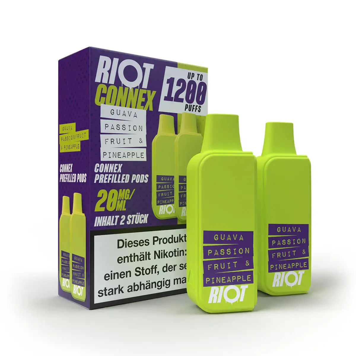 Riot Squad CONNEX Prefilled Pods Guava Passion Fruit & Pineapple kaufen bei Anoca.de