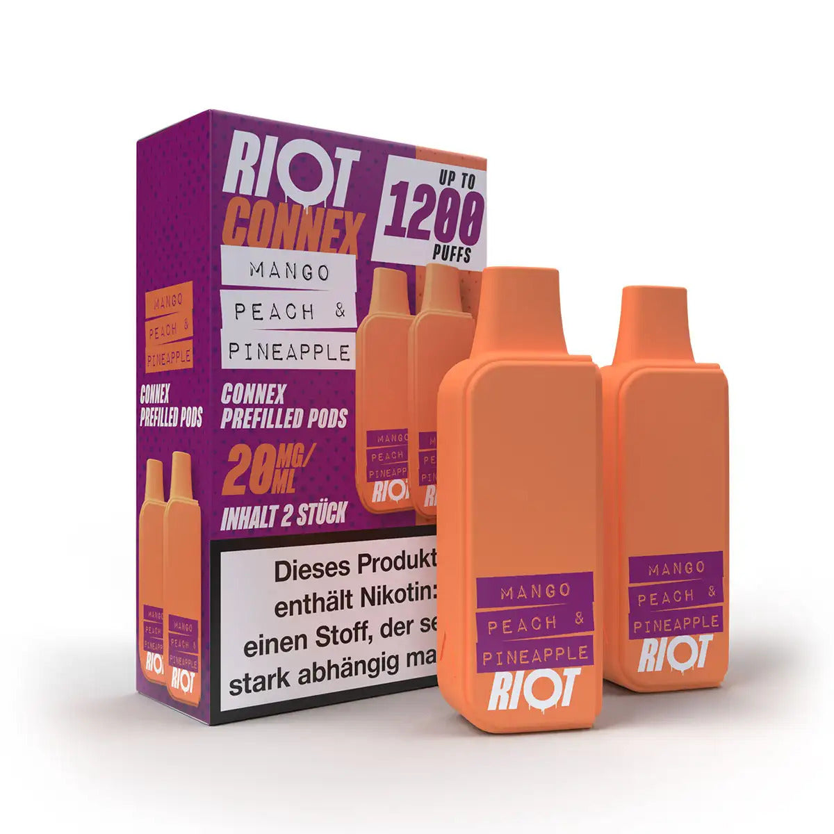 Riot Squad CONNEX Prefilled Pods Mango Peach & Pineapple kaufen bei Anoca.de