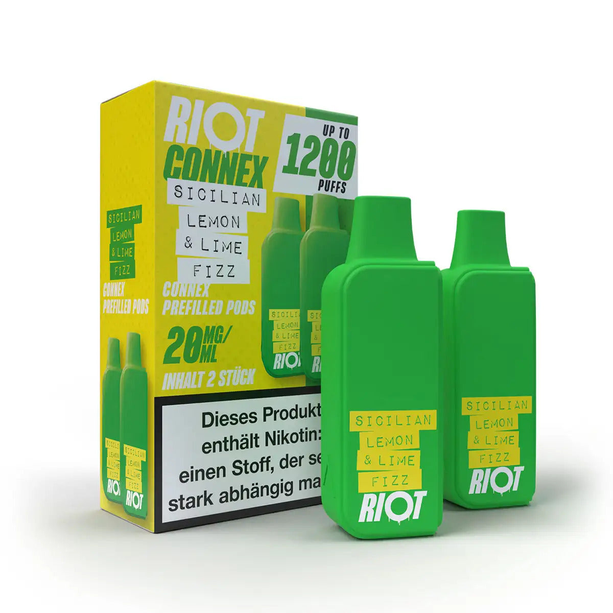 Riot Squad CONNEX Prefilled Pods Sicilian Lemon & Lime Fizz kaufen bei Anoca.de