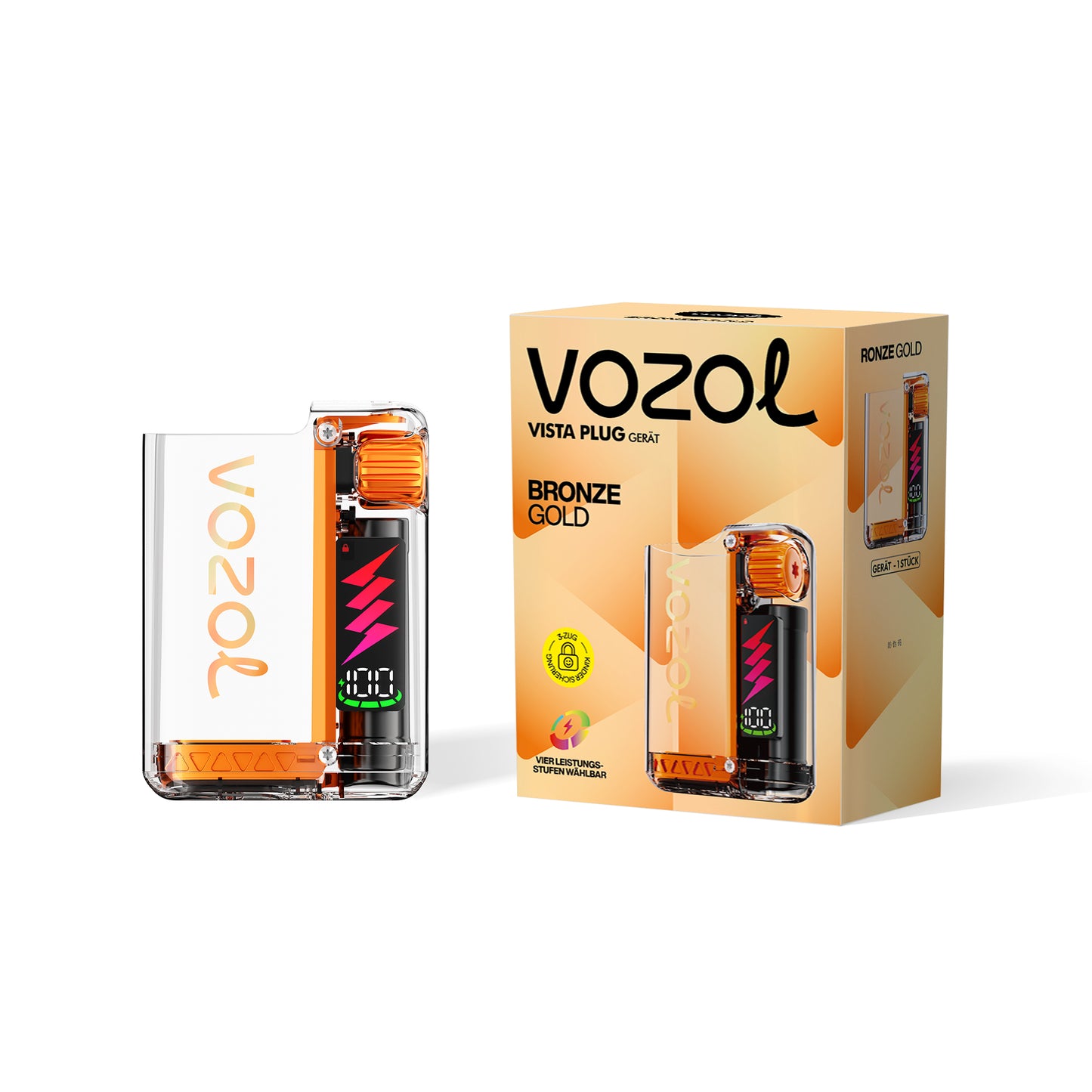 Vozol Vape 15k Akkuträger BRONZE GOLD kaufen bei Anoca.de