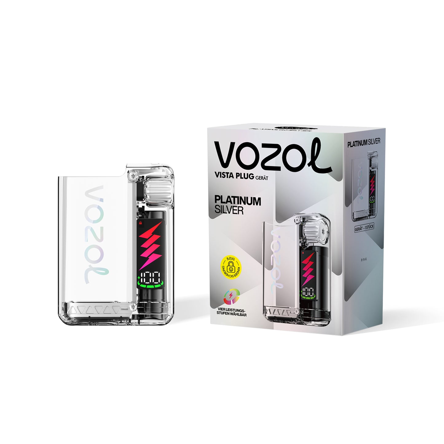Vozol Vape 15k Akkuträger Platinum Silver kaufen bei Anoca.de