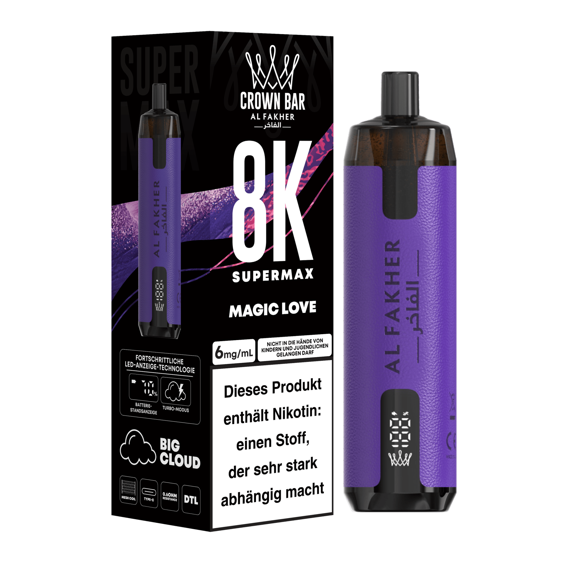 Al Fakher Vape Crown Bar 8000 - Anoca