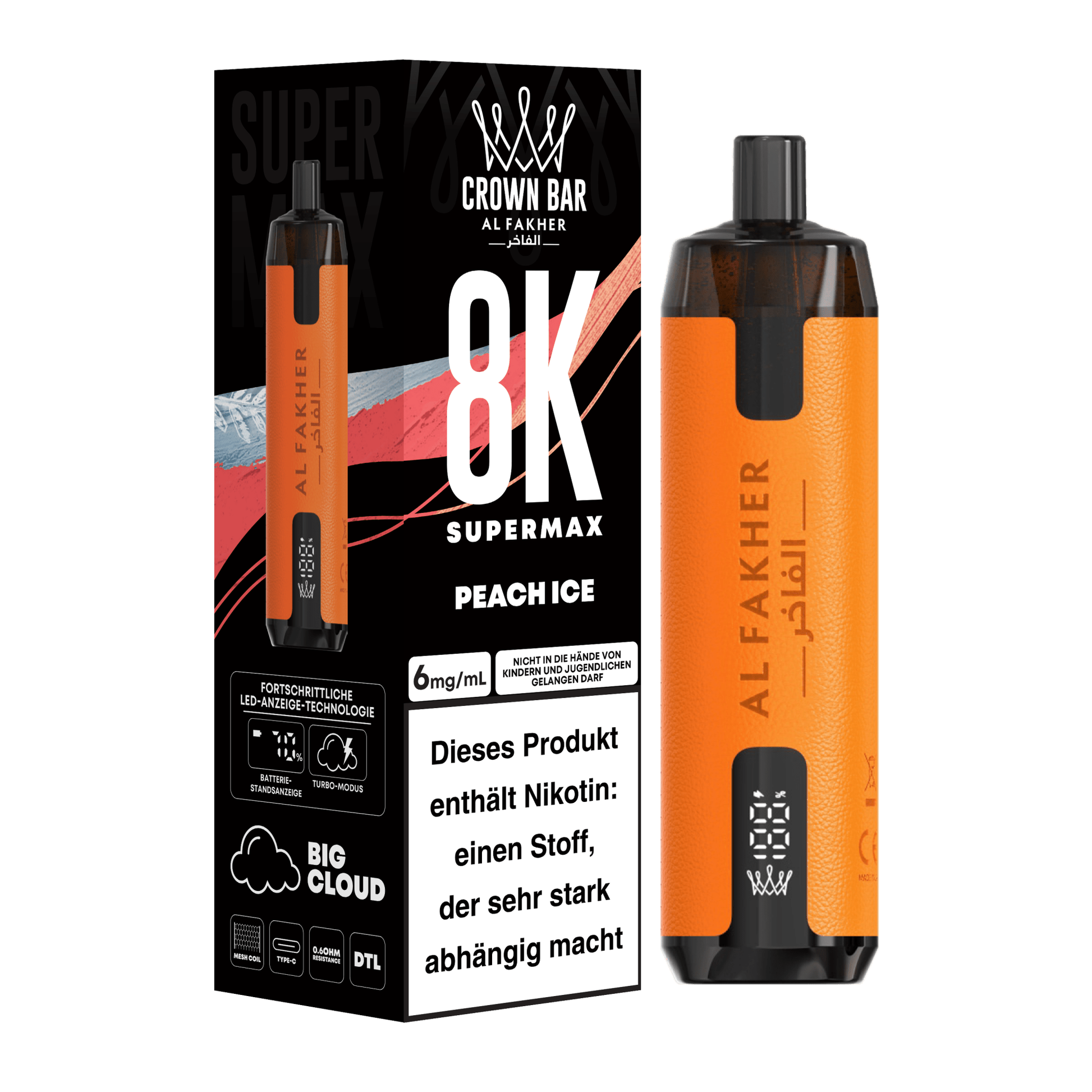 Al Fakher Vape Crown Bar 8000 - Anoca