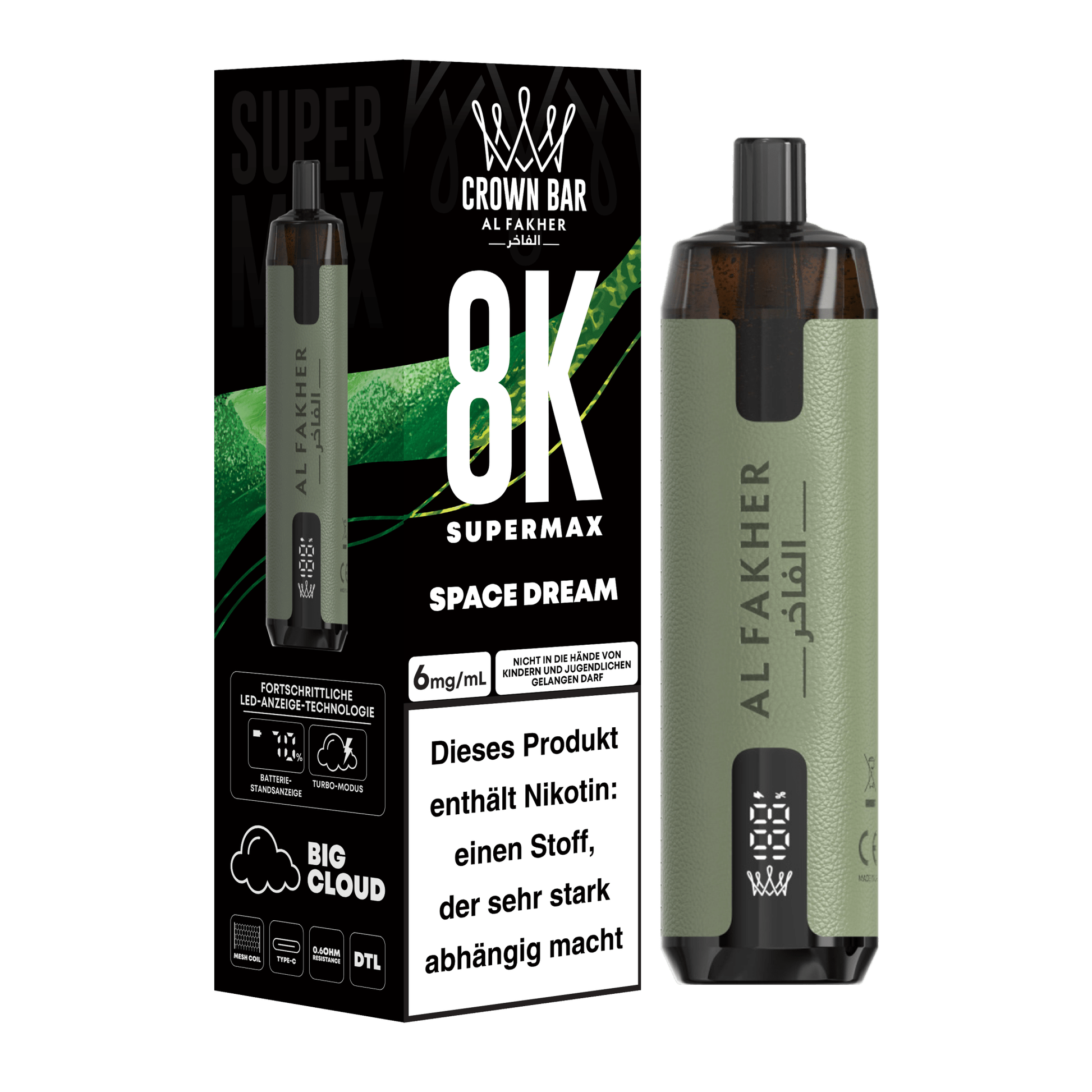 Al Fakher Vape Crown Bar 8000 - Anoca