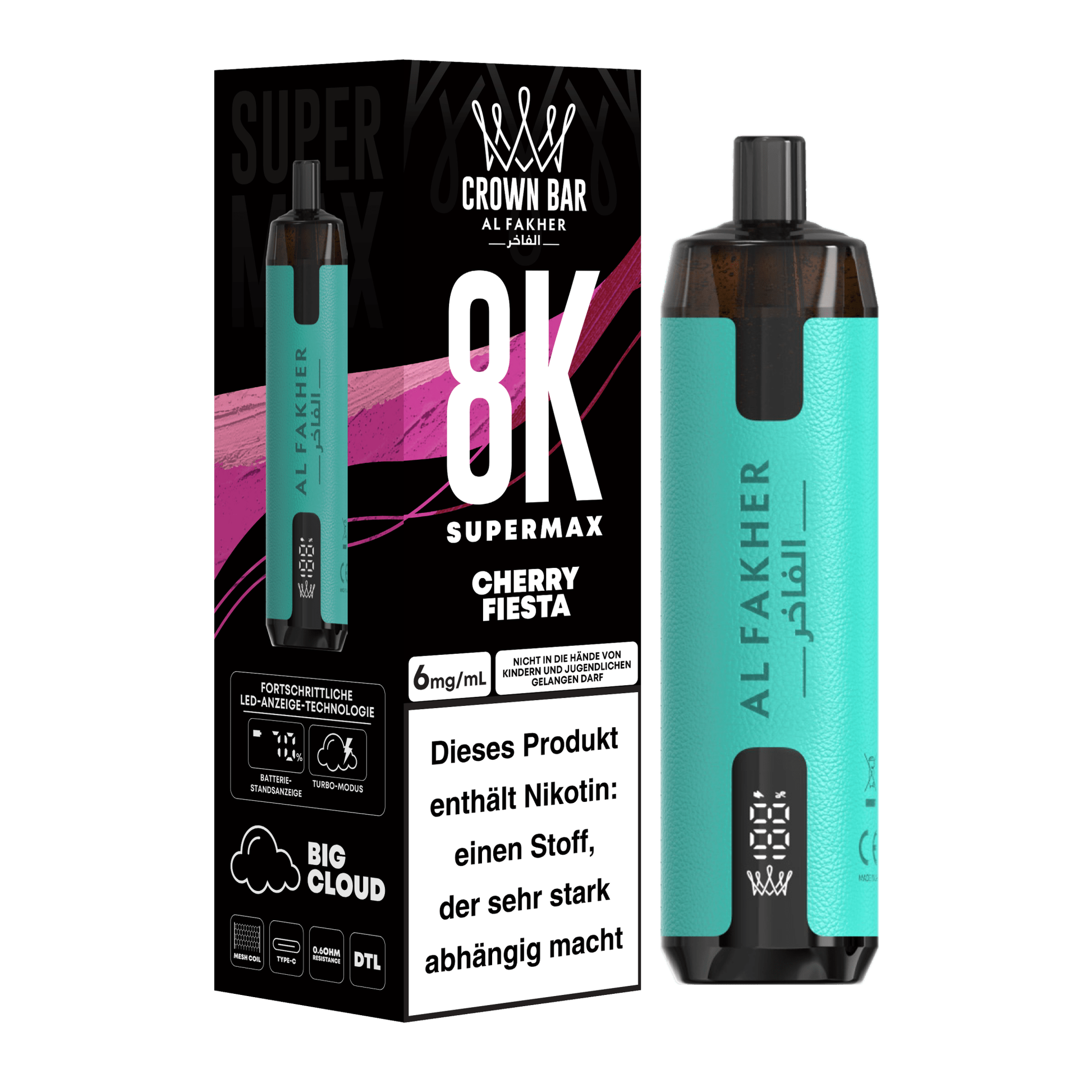 Al Fakher Vape Crown Bar 8000 - Anoca