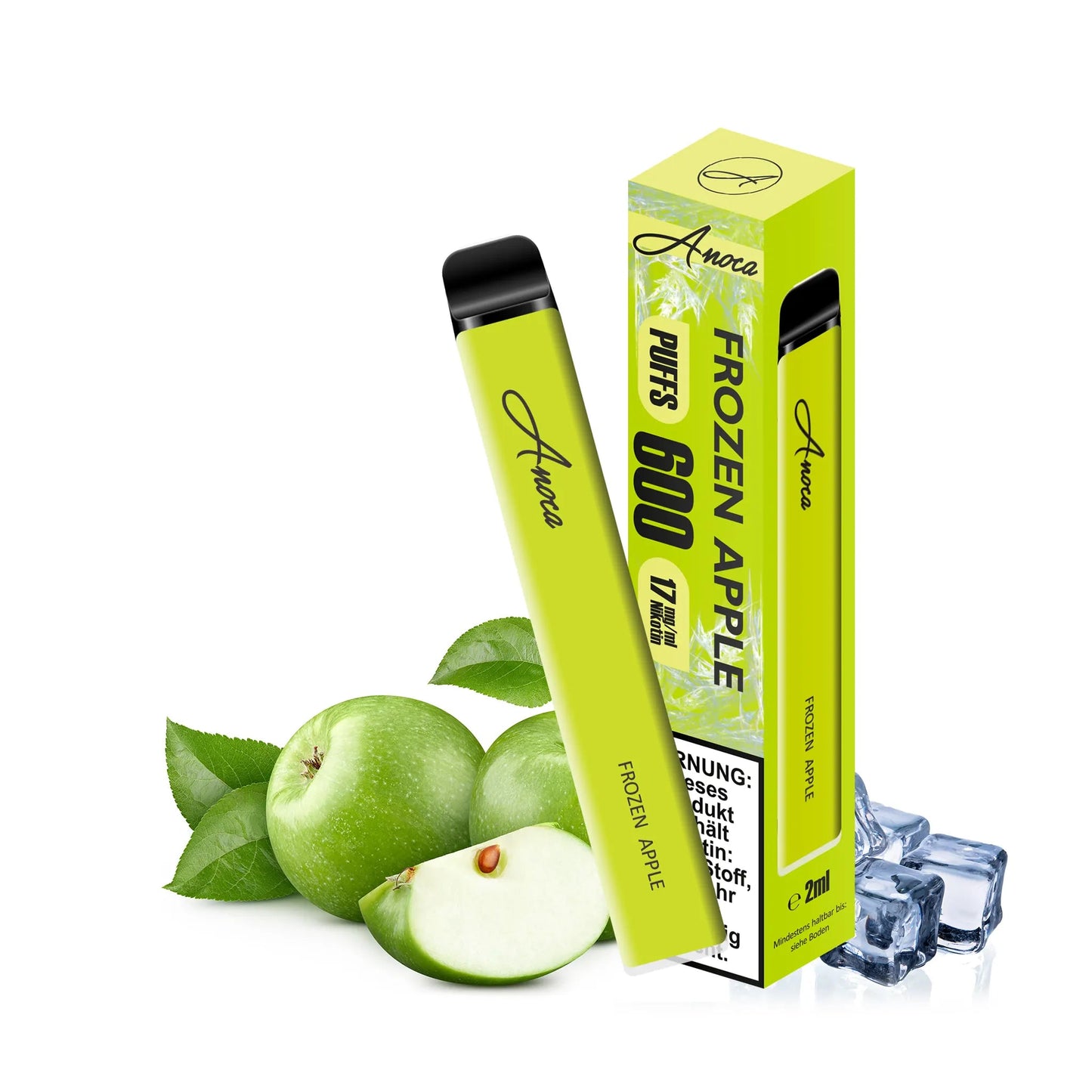Anoca - Einweg E - Shisha 600 Puffs - Frozen Apple - Anoca