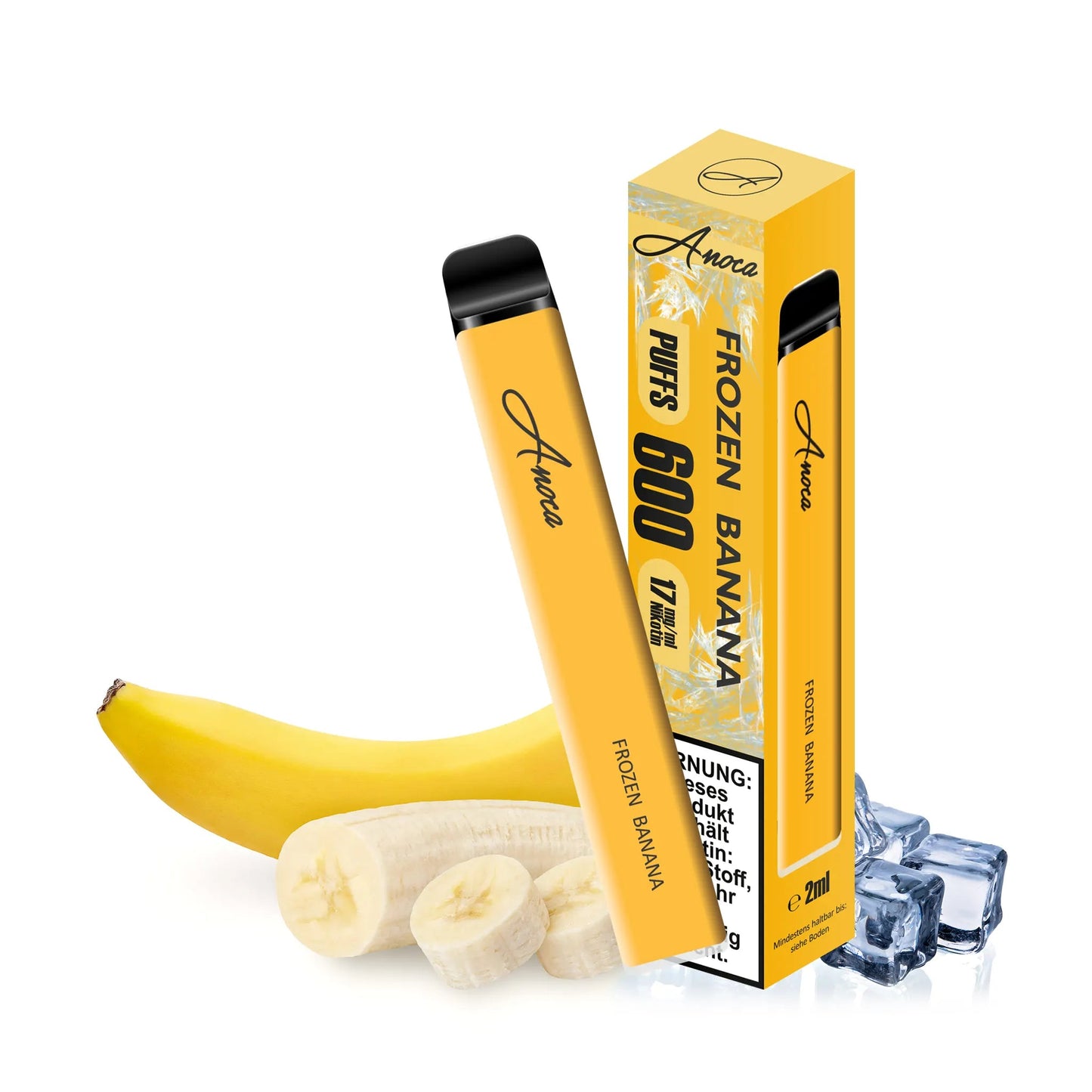 Anoca - Einweg E - Shisha 600 Puffs - Frozen Banana - Anoca