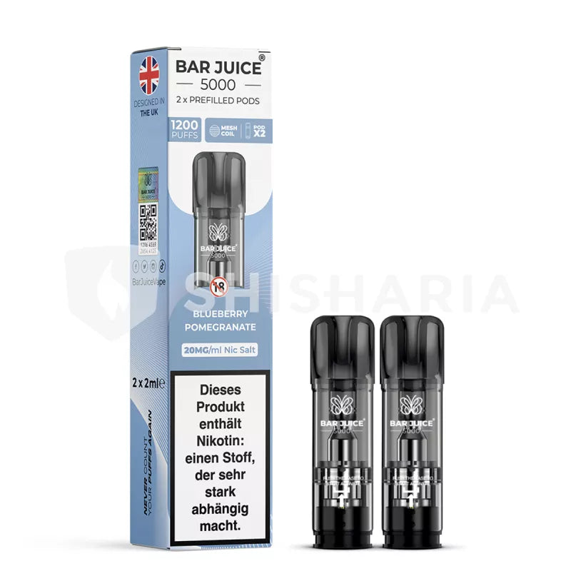 Bar Juice Pods (2x) – ELFA-kompatible Prefilled Pods