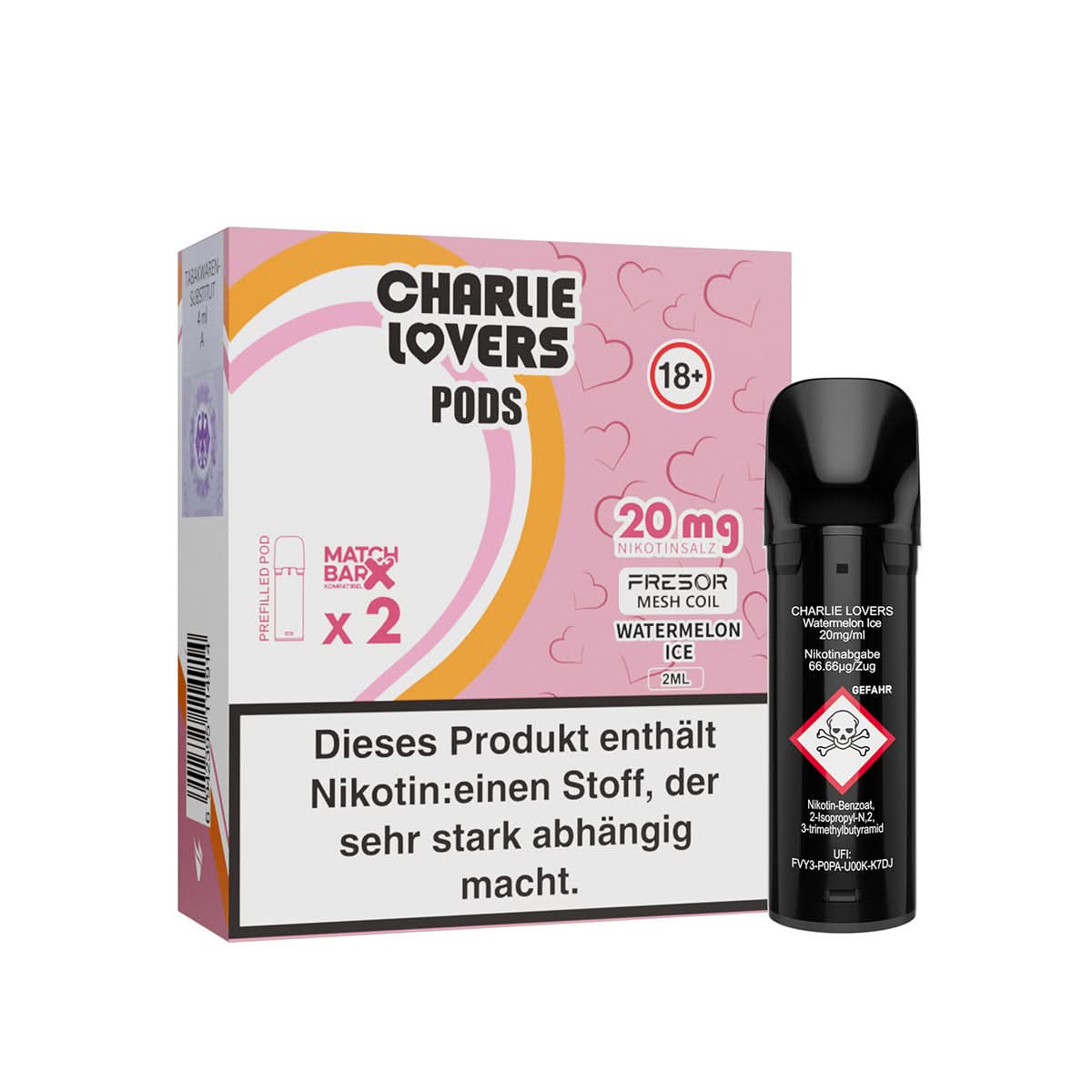 Charlie Lovers Pods - 2er Pack 10mg/20mg