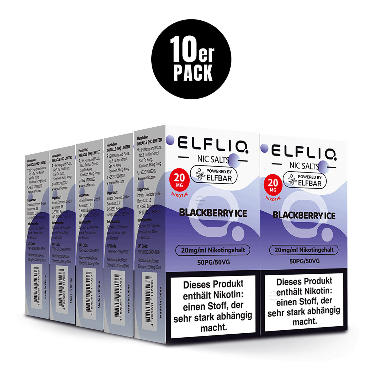 Elf Bar Liquid 100ml - Elfliq Alle Sorten