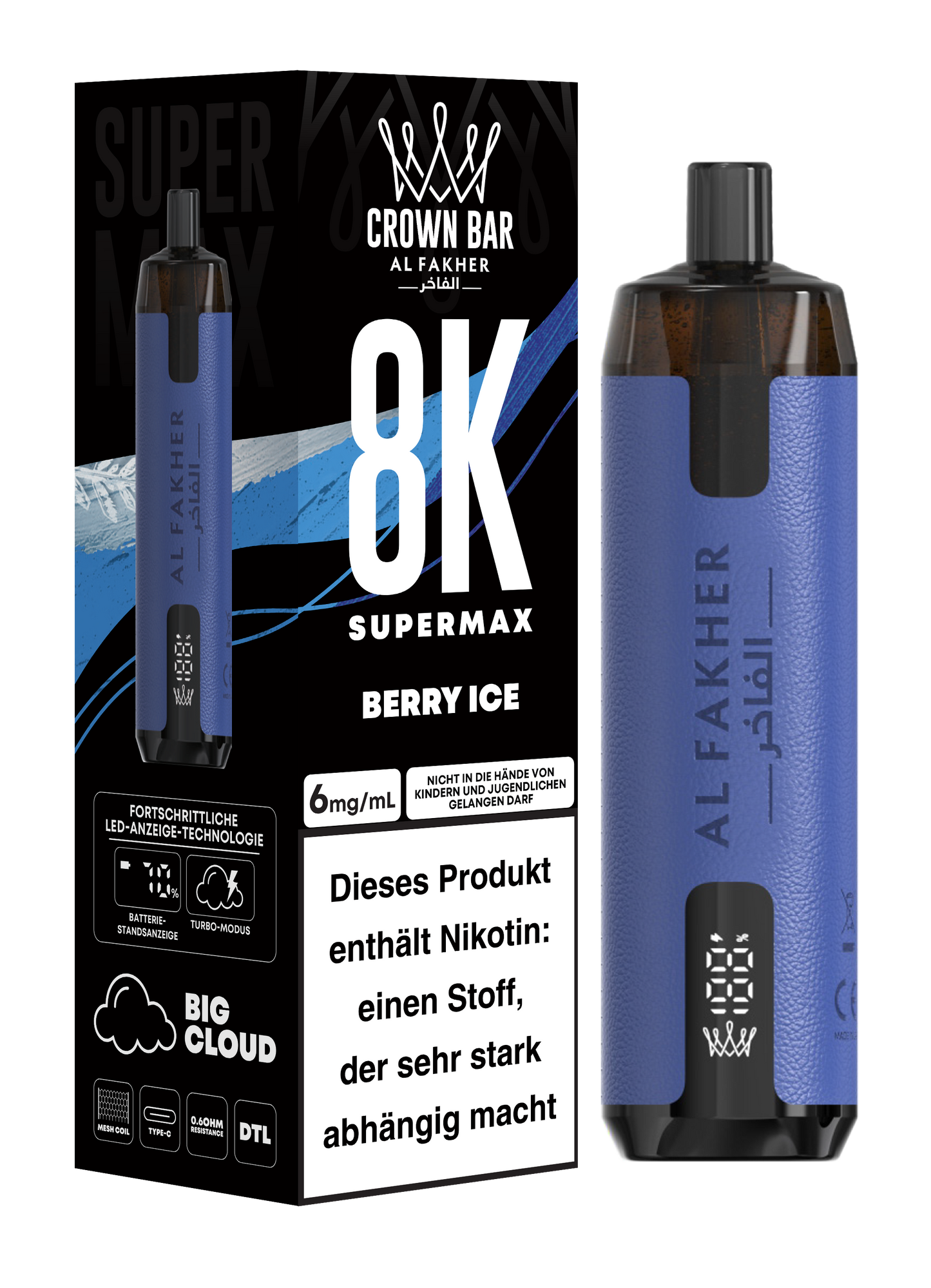 Al Fakher Vape Crown Bar 8000