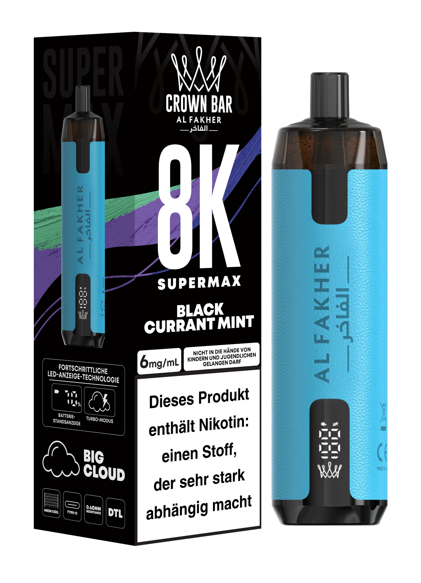 Al Fakher Vape Crown Bar 8000