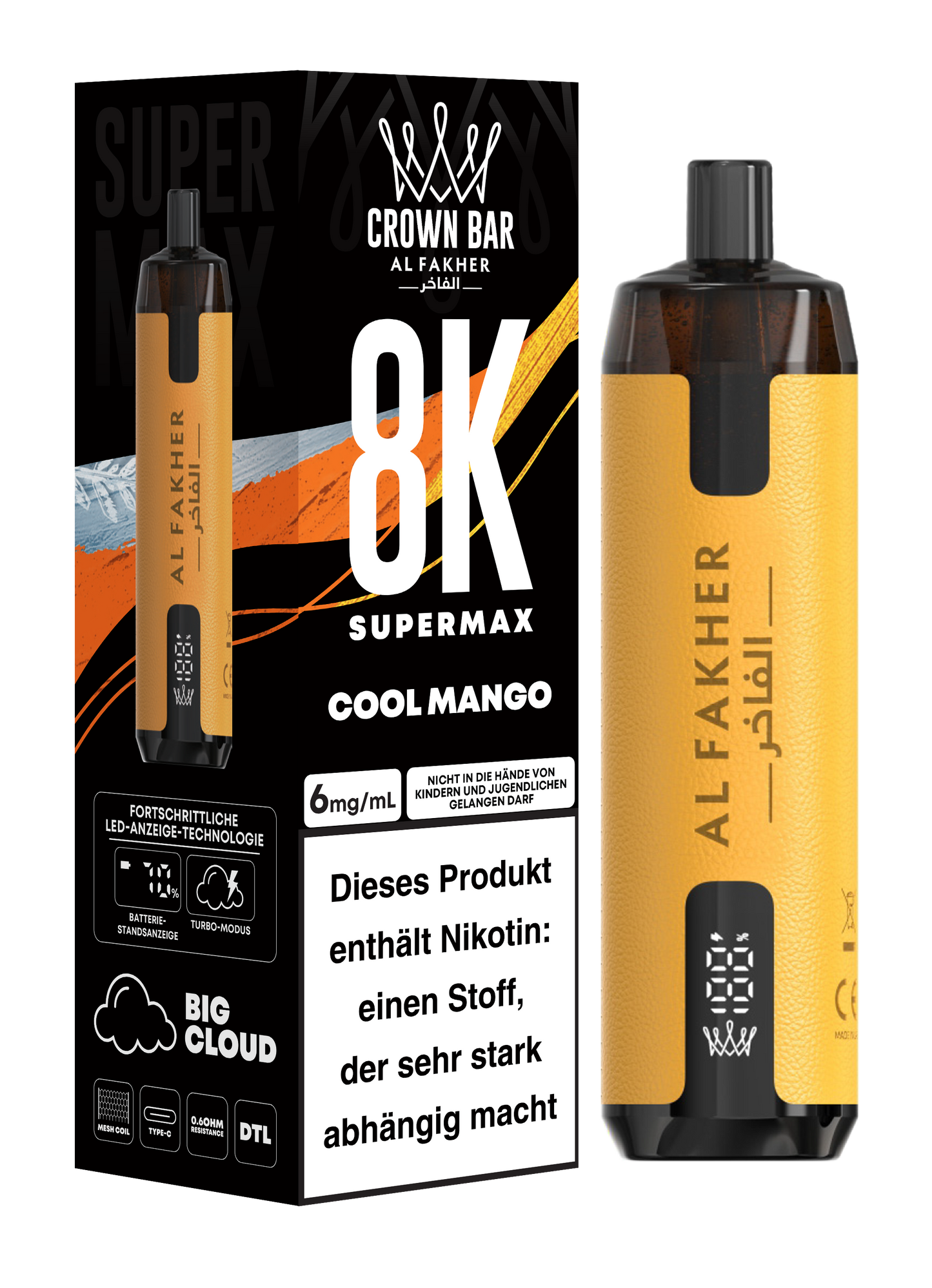 Al Fakher Vape Crown Bar 8000