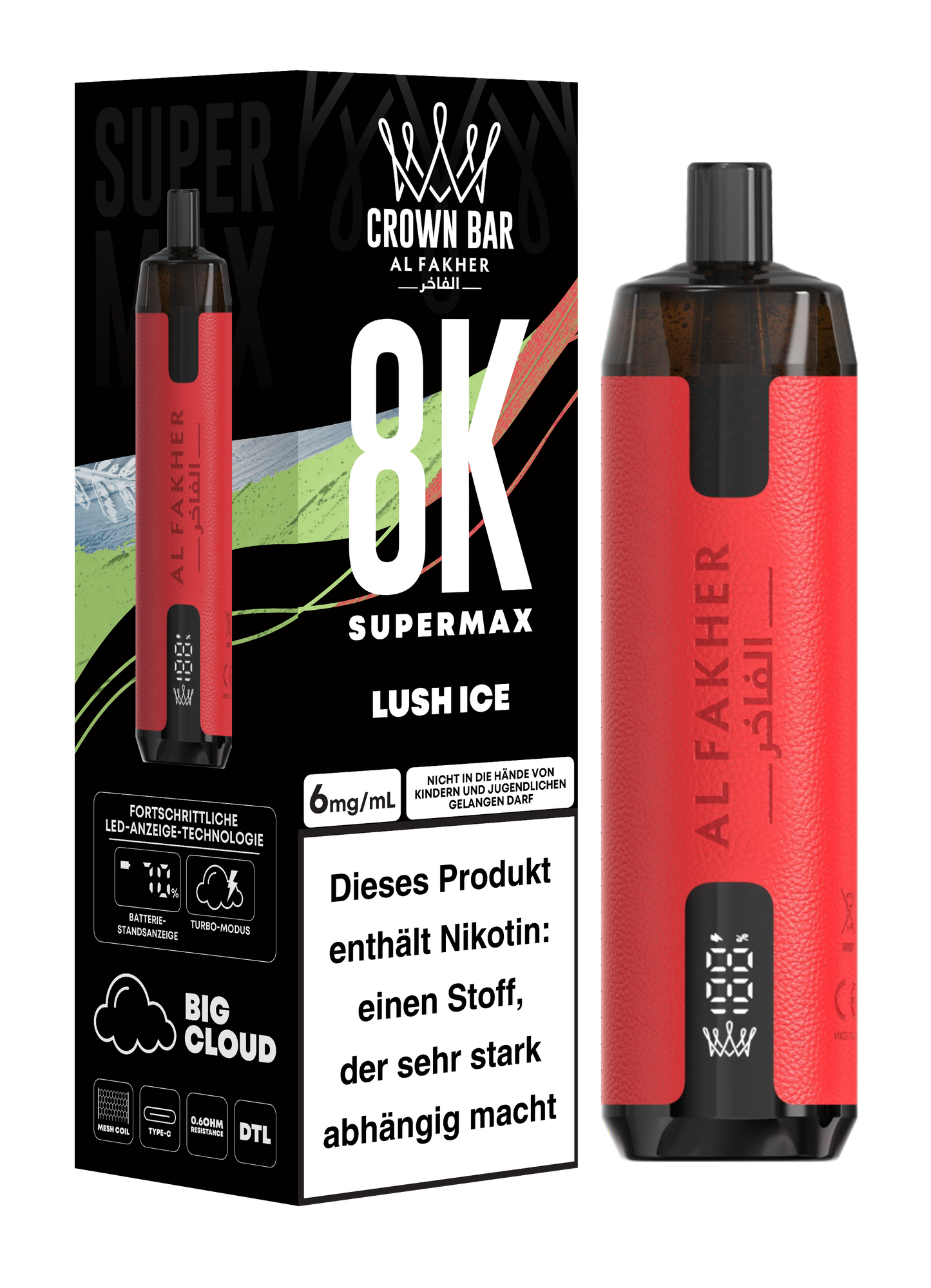 Al Fakher Vape Crown Bar 8000