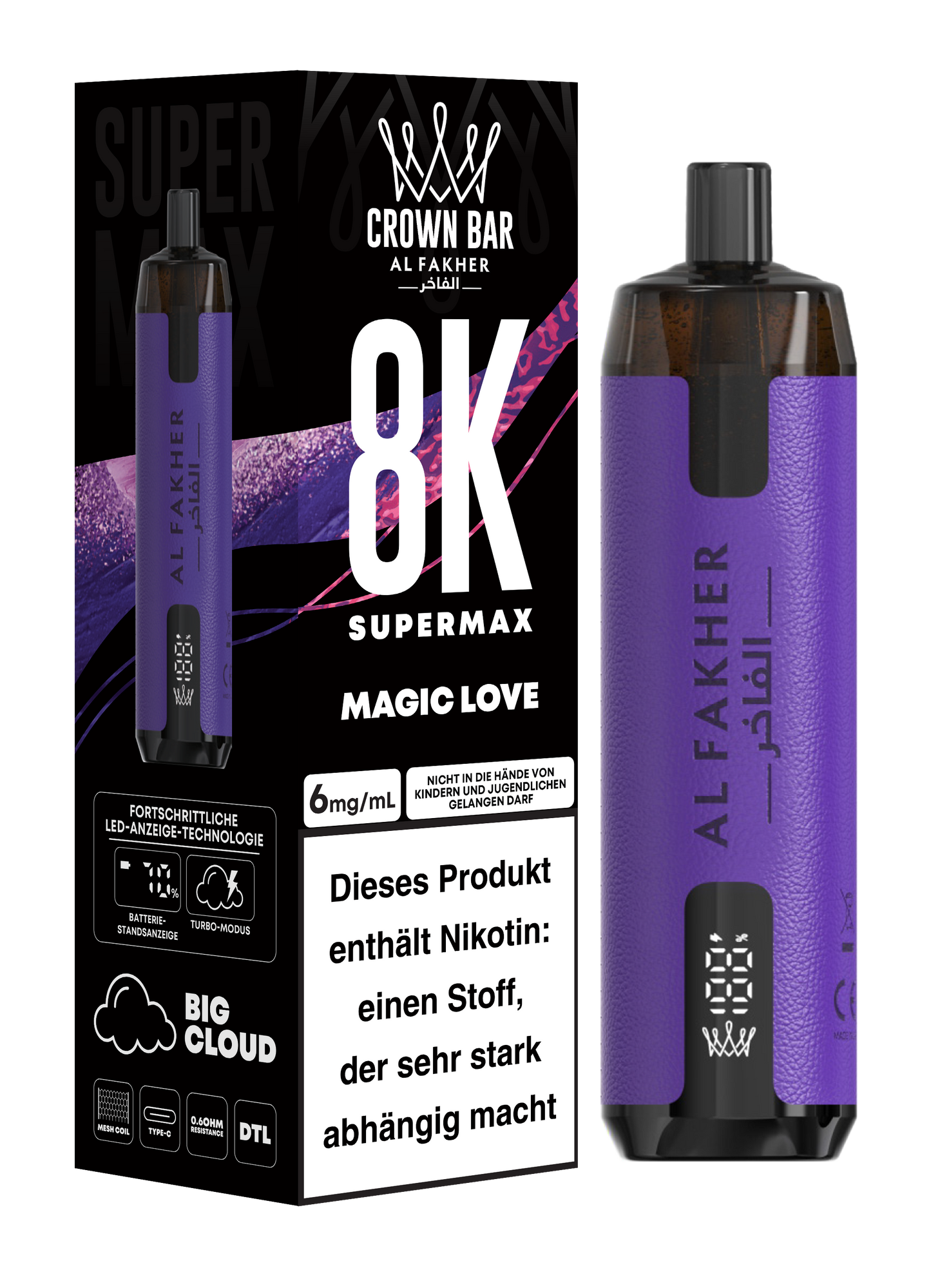 Al Fakher Vape Crown Bar 8000