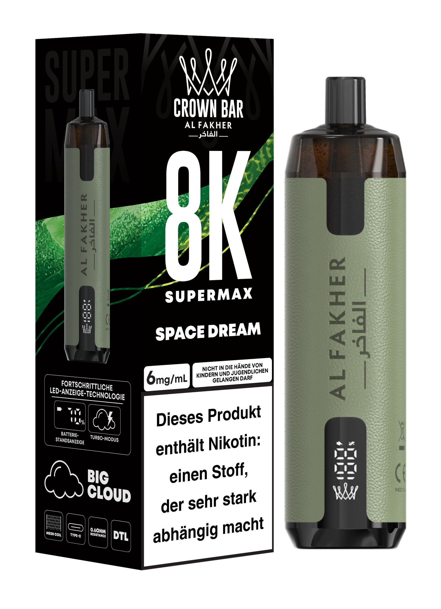 Al Fakher Vape Crown Bar 8000