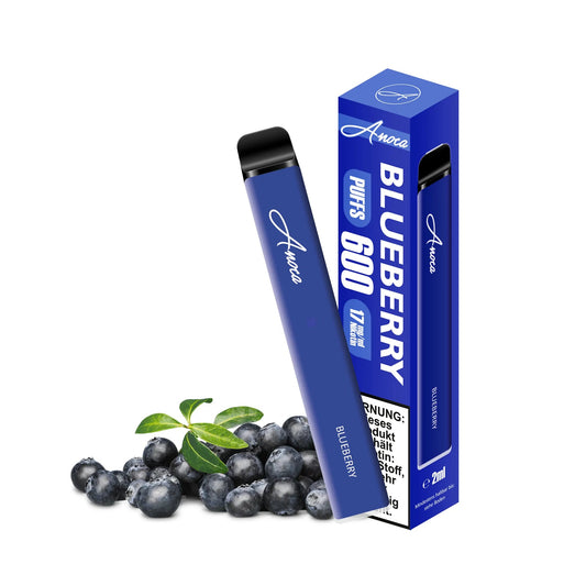 Anoca - Einweg E - Shisha 600 Puffs - Blueberry - Anoca