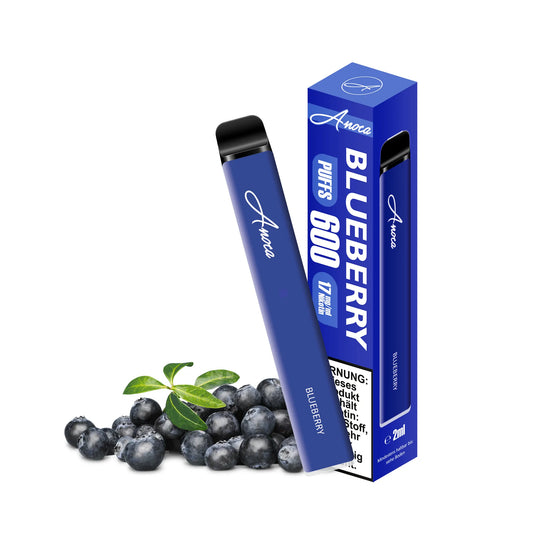 Anoca - Einweg E-Shisha 600 Puffs - Blueberry