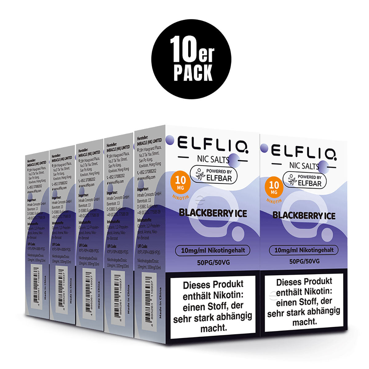 Elf Bar Liquid 100ml - Elfliq Alle Sorten