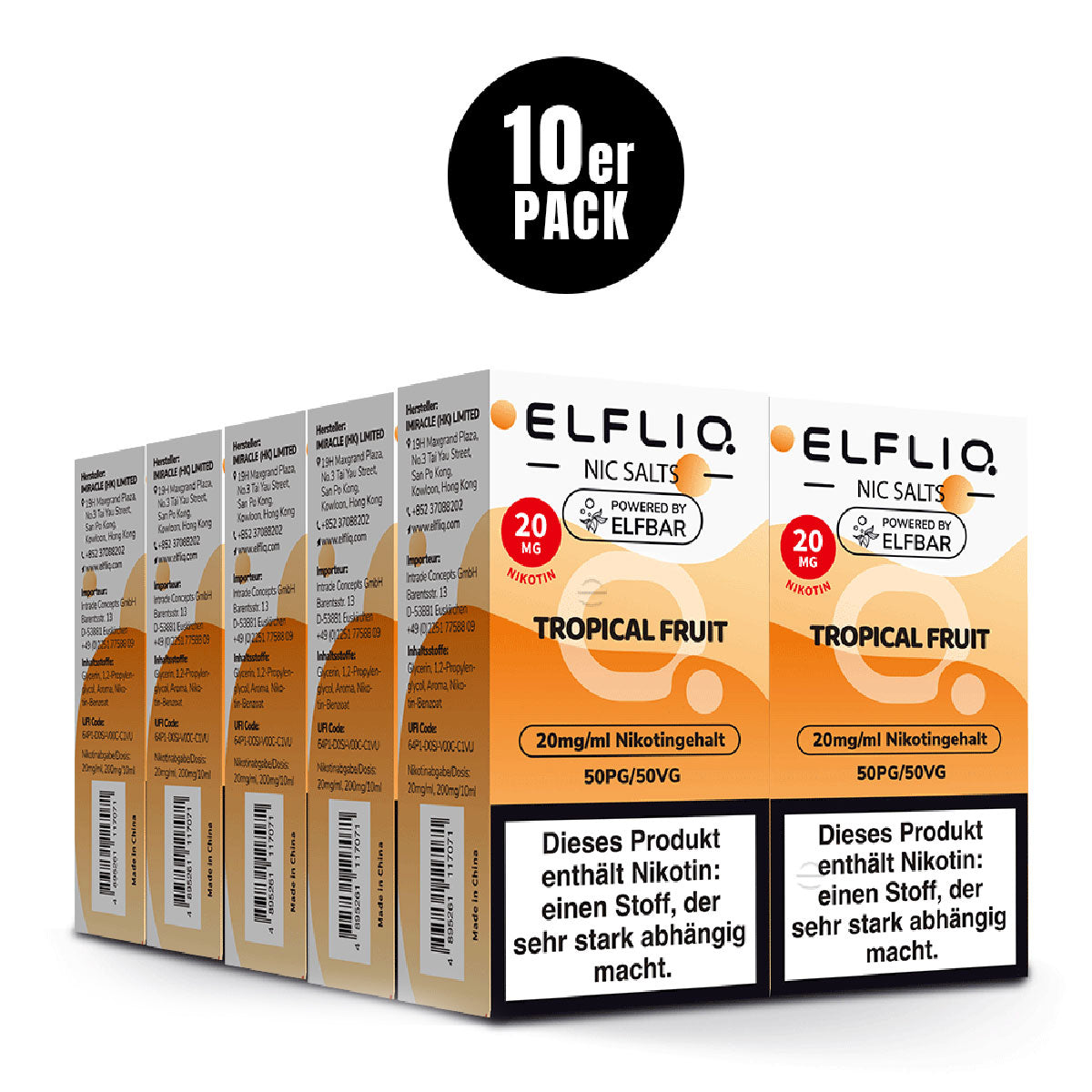 Elf Bar Liquid 100ml - Elfliq Alle Sorten