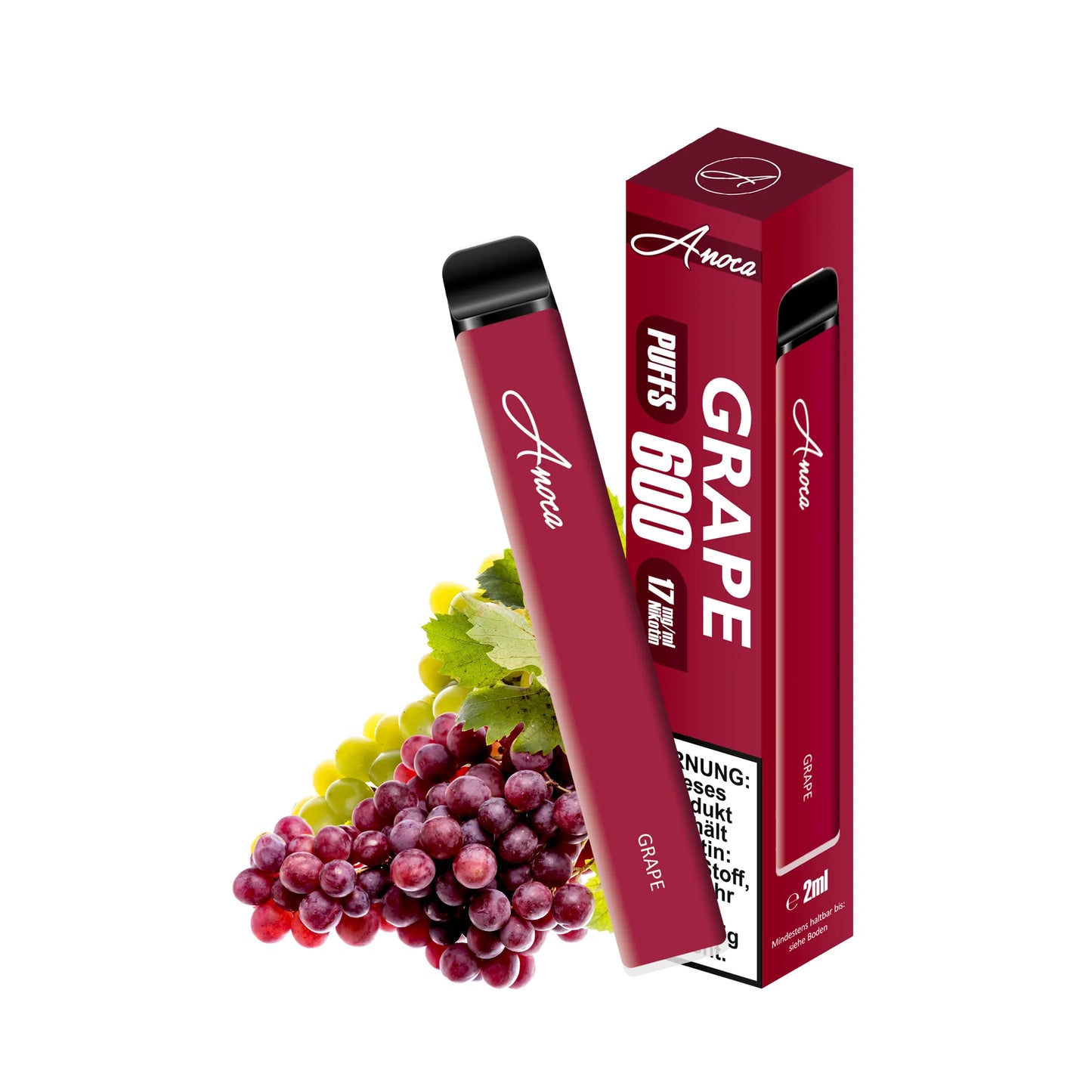 Anoca - Einweg E-Shisha 600 Puffs - Grape