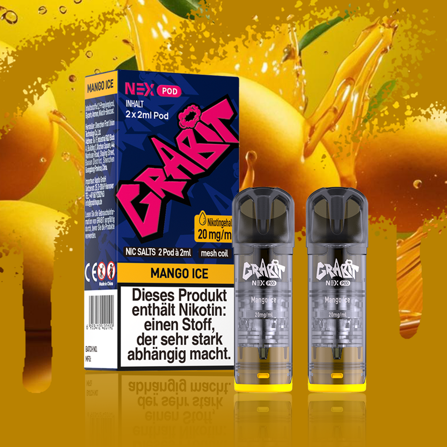 Grabit Nex Pods 20mg - Alle Sorten ELFA Kompatibel